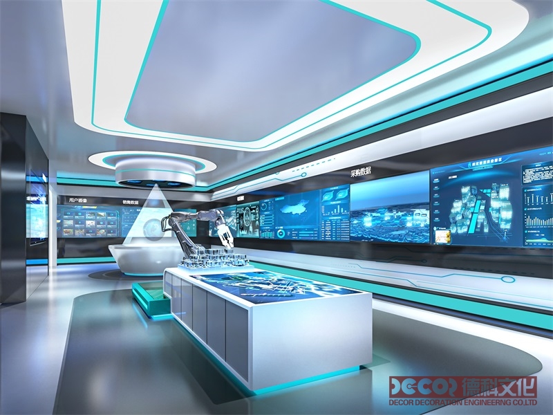 科技展廳裝修中如何運用電子墻紙和可變光源？